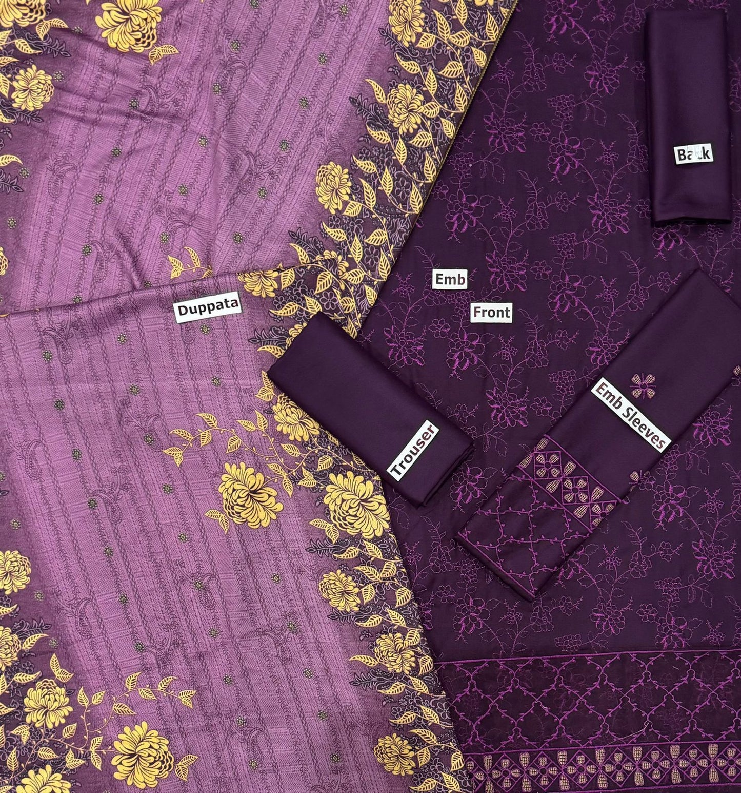 Dhanak Fabric with Wool Shawl – Elegant Winter Collection